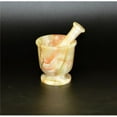 thumbnail image 1 of Marble Crafter MO96B-LG 4 in. Classic Style Mortar & Pestle Set, Light Green Onyx, 1 of 1