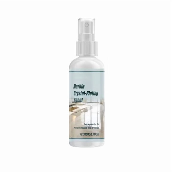 Marble Crystal-Plating Agent, Stone Crystal Plating Agent,Stone Care Wax and Polish for Granite, Quartz, Ceramic Tiles, Protective Coating Water Repellent, Restores Shine, 100mL / 3.38 fl oz