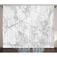 thumbnail image 1 of Ambesonne Marble Print Curtains 2 Panel Set, Lines Stained Grunge, 108" x 96", Grey Dust, 1 of 3
