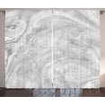 thumbnail image 1 of Ambesonne Marble Print Curtains 2 Panel Set, Traditional Japanese, 108" x 108", Pale Grey, 1 of 3