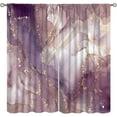 thumbnail image 1 of Marble Curtains, Ombre Marble Texture Abstract Window Treatments for Living Room, Luxury Elegant Modern Blackout Purple Drapes 2 Panel Sets,42x54 Inch, 1 of 6