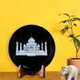 thumbnail image 1 of Marble Decorative Plate Inlay Taj MahalHandmade Arts Décor Gifts, 1 of 3