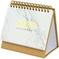 Marble Desk Calendar from July 2024 Dec 2025, Portable Marble Desk
