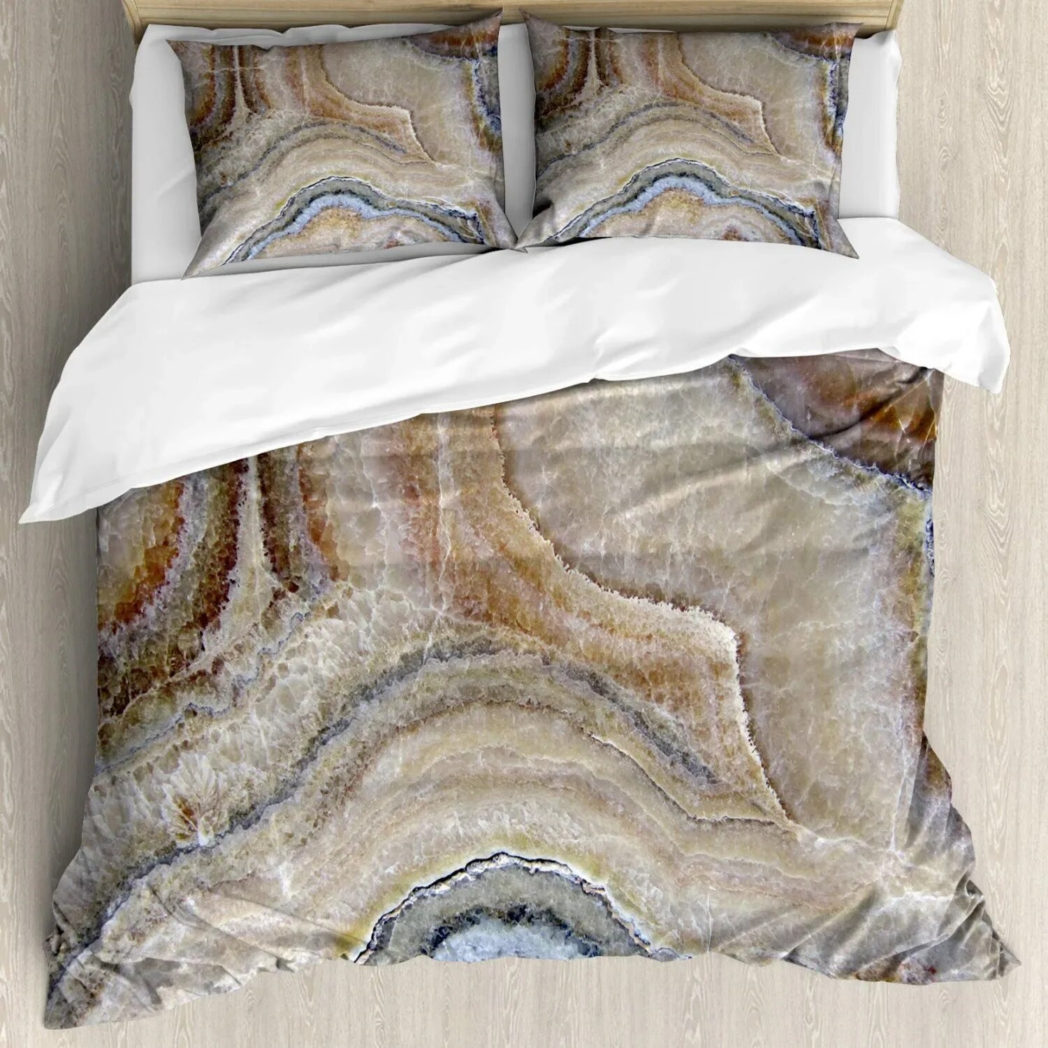 Marble Duvet Cover Black Marble Bedding Black White Gold Abstract