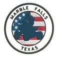 thumbnail image 1 of Marble Falls, Texas ATV / OHV American Flag 3.5 Inch Iron Or Sew On Embroidered Fabric Badge Patch Extreme Sports Iconic Series, 1 of 2