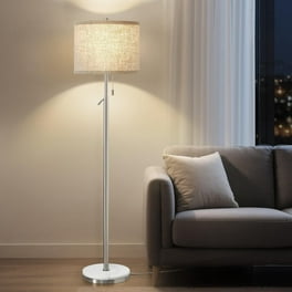 EDISHINE 62-inch Mid-Century Modern Floor Lamp, Wooden