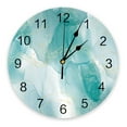 thumbnail image 1 of Marble Fluid Texture Pink Wall Clocks Silent Living Room Decoration Round Wall Clock Home Bedroom Kitchen Wall Decor Clocks（10 Inch）, 1 of 6