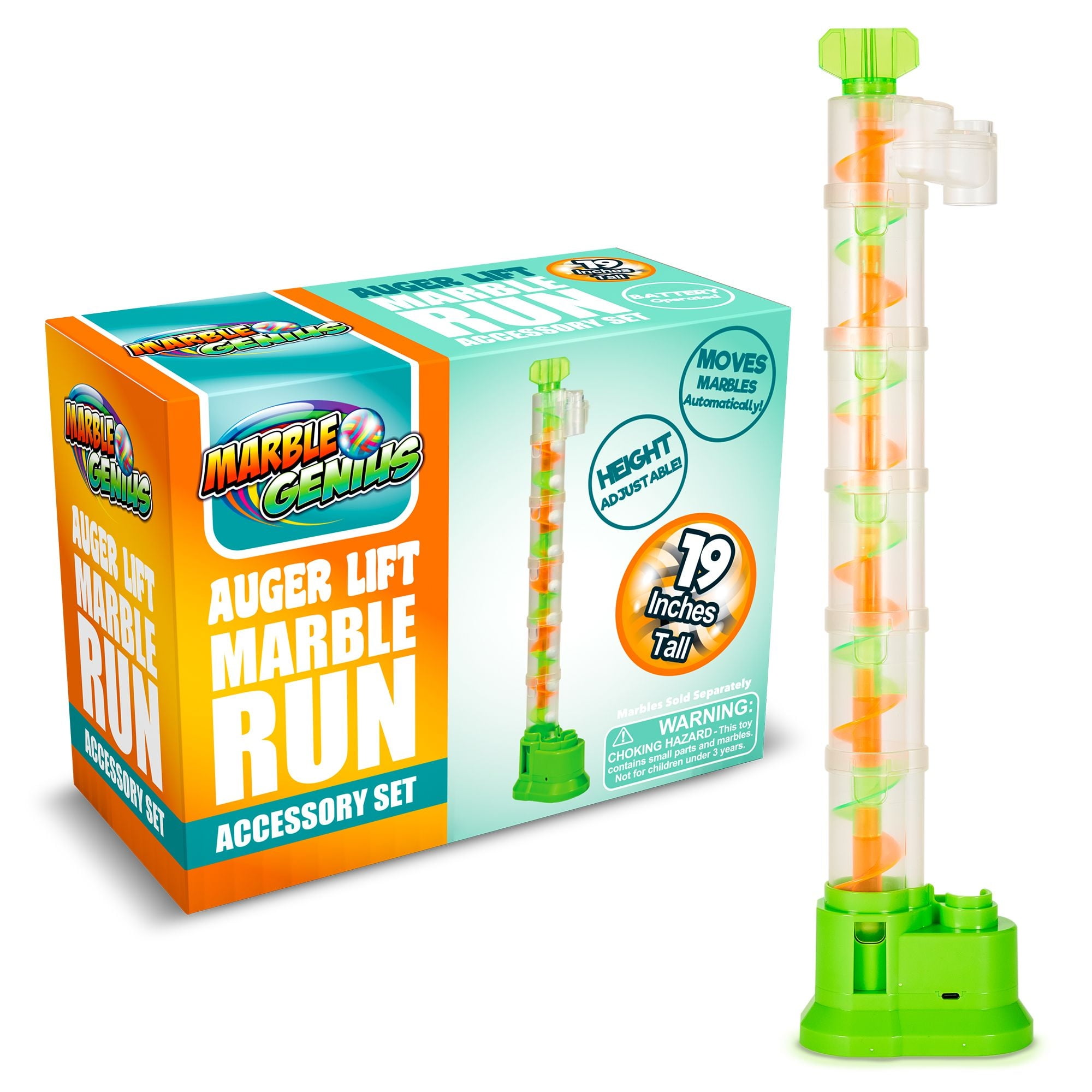 Marble Genius Expandable Auger Lift, Marble Run Accessory Set ...