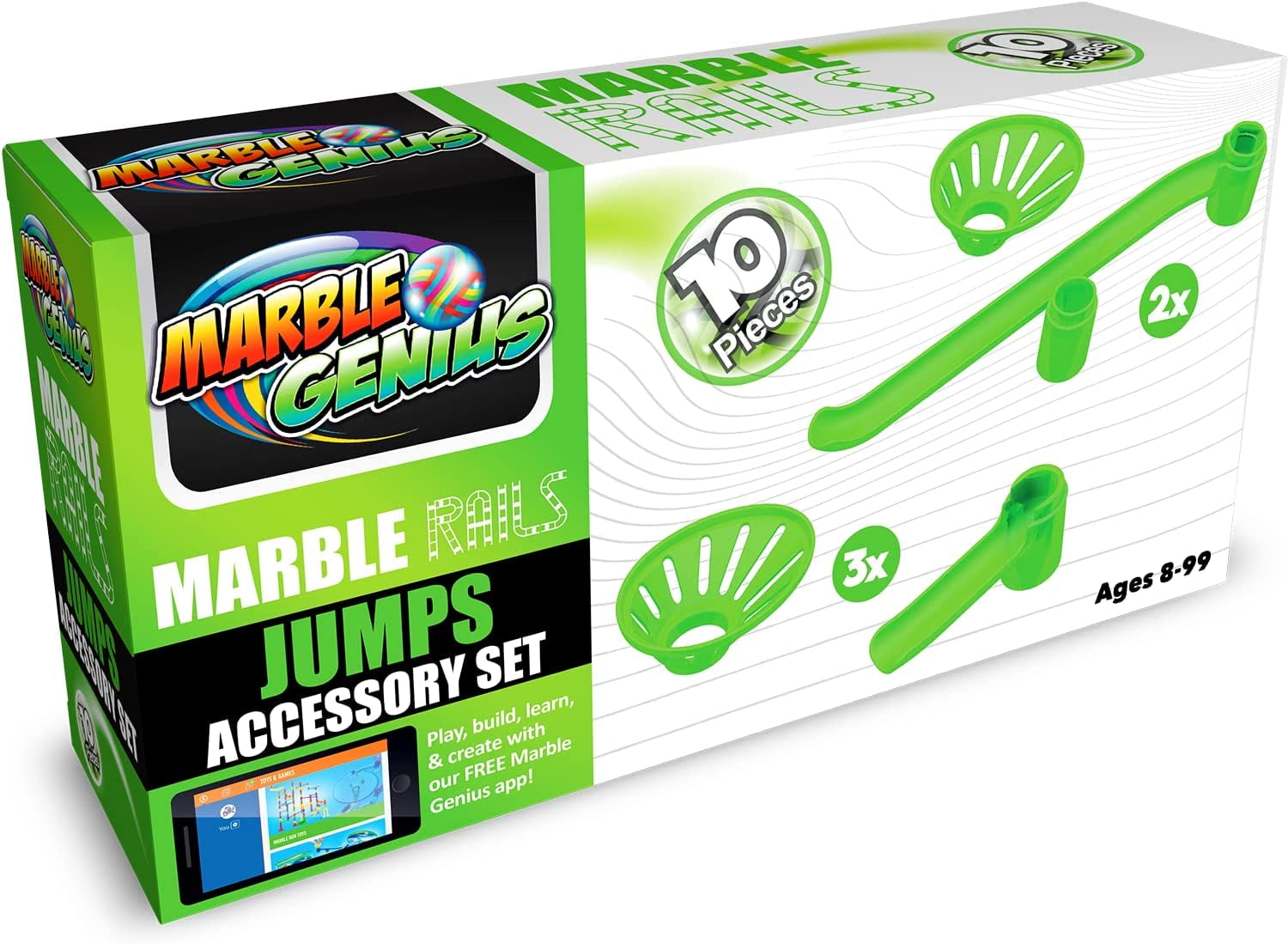 Marble Genius Marble Rails Jumps Set