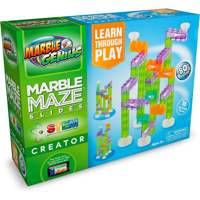 Marble Genius Marble Maze Slides Creator Marble Run for Kids Age 4