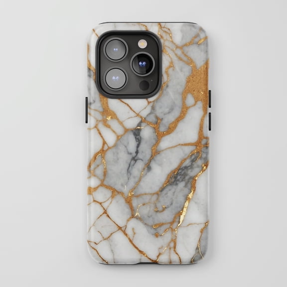 Marble Gold For All iPhone Series Tough Phone Case
