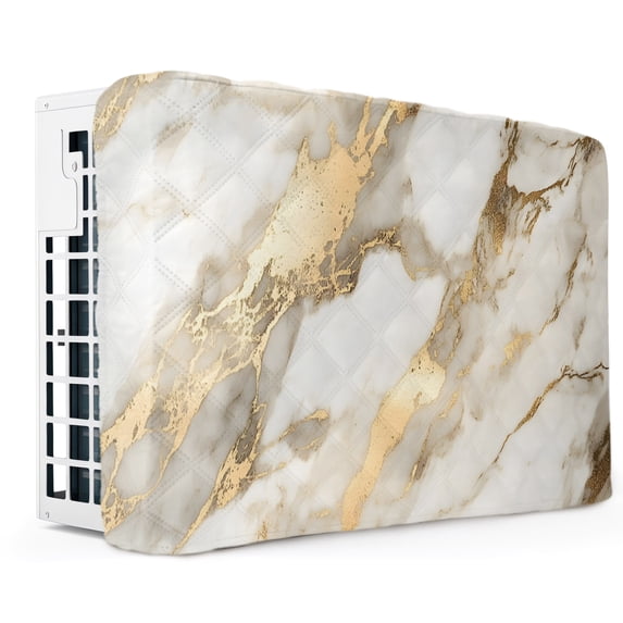 Marble Gold Indoor Air Conditioner Covers for Window Units, Abstract ...