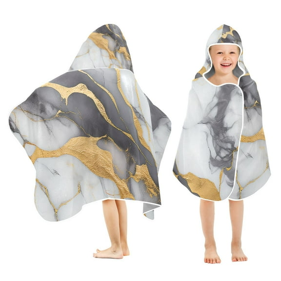 Marble Gold Kid Bath Towels Bath Beach Towel Super Soft and Absorbent for Kid Girl Boy Babie Toddler Infant