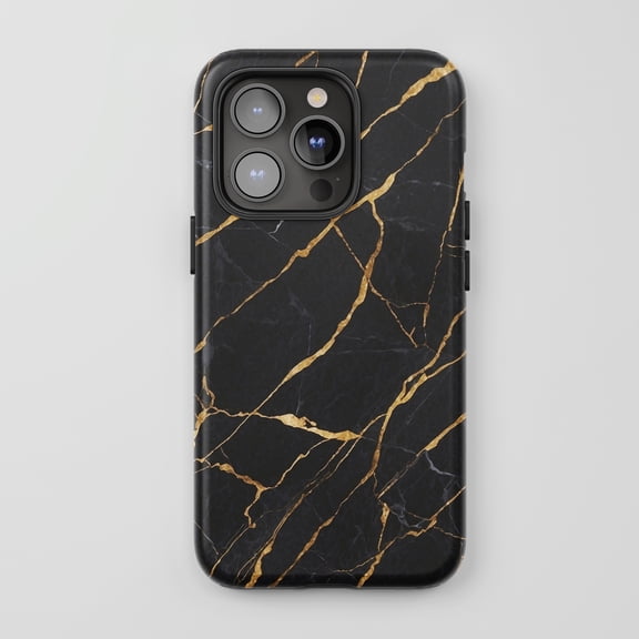 Marble Gold Pattern for All iPhone Series Tough Phone Case