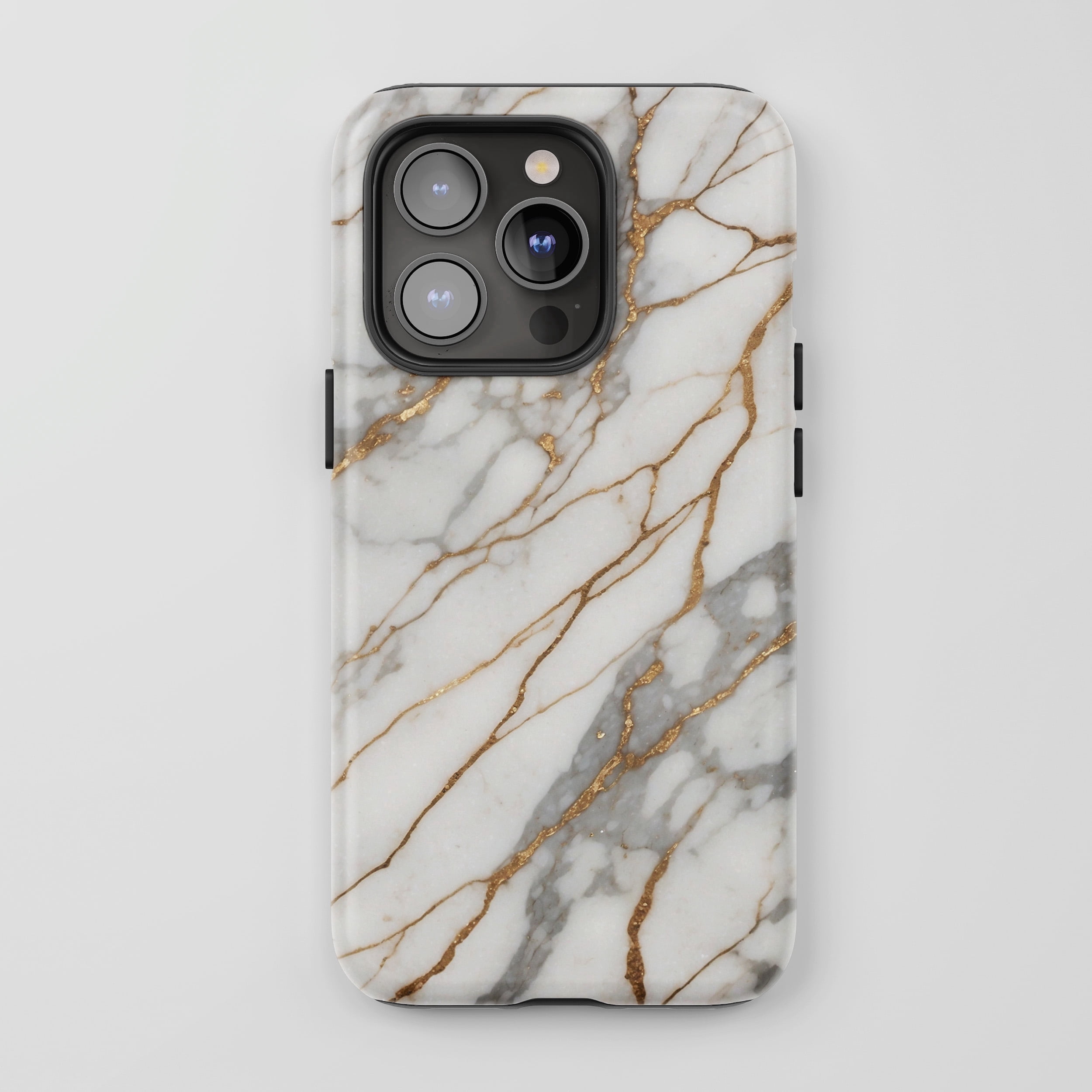 Marble Gold iPhone Series Tough Protective Phone Case