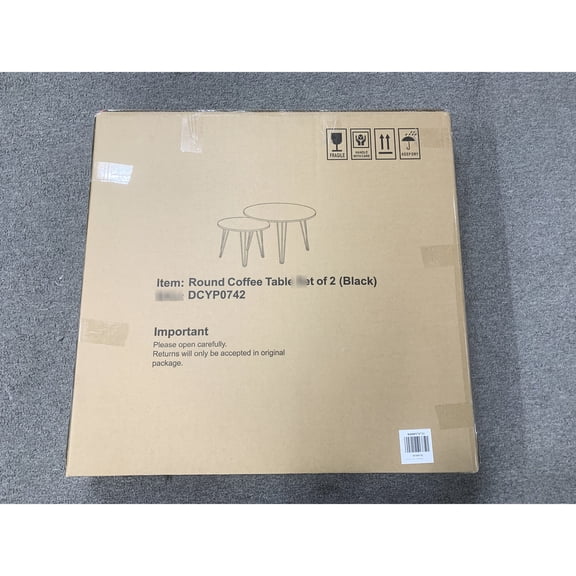 Marble Grain Tabletop / Multi - Purpose in Small Spaces / Sturdy Metal Base Tables