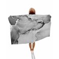 thumbnail image 1 of Marble Grey Beach Towels Oversized Super Absorbent, Modern Abstract Ink Painting Luxury Lightweight Bath Towel Quick Dry Sets For Bathroom/Pool/Rv Camping/Beach Play/Gym Room/Picnic 23"x47", 1 of 8