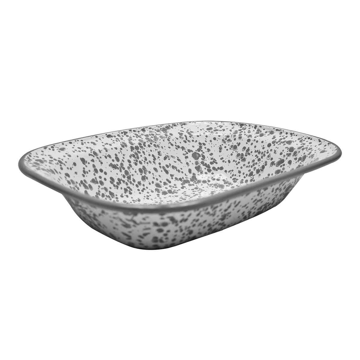 Enamelware Grey Marble Serving Dish Food Storage Metal Pan Kitchen Home Decor Enamelware Grey Marble Serving Dish Food Storage Metal Pan Kitchen Home Decor