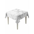 thumbnail image 1 of Marble Grey White Table Cloth, Cracked Rock Greyscale Fake Stone Waterproof Tablecloth for Square Tables, Reusable Washable Fabric Table Cover for Restaurant Kitchen Dining Tables 54"x54", 1 of 6