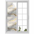 thumbnail image 1 of Marble Grey Window Privacy Film, Modern Gold Luxury Neutral Texture Static Cling UV Sun Blocking Heat Control Window Tint Day and Night, Non-Adhesive One Way Windows Privacy Cover 17.7''x78.7'', 1 of 7