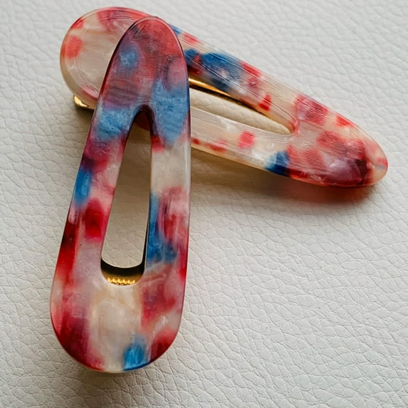 Marble Hair Clip/ Barette
