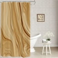 thumbnail image 1 of Marble Ink Decor Shower Curtain,Colorful Brown Texture Abstract Macro Bathroom Decor Polyester Fiber Plastic Rings Quick-Drying Waterproof for Bathtubs/Bathroom, 72x36 inches, 1 of 6