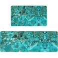 thumbnail image 1 of Marble Kitchen Mats Set 2 Pieces Super Waterproof Non-Slip Burlap Weave Heavy PVC Kitchen Rugs Machine Washable Kitchen Floor Mat for Kitchen,Floor, Bathroom, Sink, Laundry., 1 of 6
