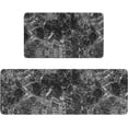 thumbnail image 1 of Marble Kitchen Mats Set 2 Pieces Super Waterproof Non-Slip Burlap Weave Heavy PVC Kitchen Rugs Machine Washable Kitchen Floor Mat for Kitchen,Floor, Bathroom, Sink, Laundry., 1 of 7