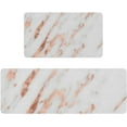 thumbnail image 1 of Marble Kitchen Mats Set 2 Pieces Super Waterproof Non-Slip Burlap Weave Heavy PVC Kitchen Rugs Machine Washable Kitchen Floor Mat for Kitchen,Floor, Bathroom, Sink, Laundry., 1 of 6