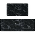 thumbnail image 1 of Marble Kitchen Mats Set 2 Pieces Super Waterproof Non-Slip Burlap Weave Heavy PVC Kitchen Rugs Machine Washable Kitchen Floor Mat for Kitchen,Floor, Bathroom, Sink, Laundry., 1 of 6