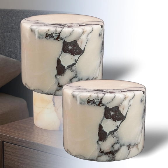 Marble Lamp Night Light Touch Bedside Table Lamp, Marble Touch Light Type-C Dimmable Desk LED Bedside Table Lamps, 3-Level Dimmable for Desk Nightstand Bedroom Tub Office Patio (2pcsB)