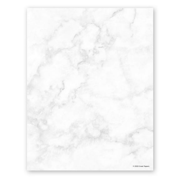 Marble Letterhead / 50 Sheets / 8.5" x 11" Trendy Marble Decorative Event Wedding Paper / All Occasion Decorative Stationery