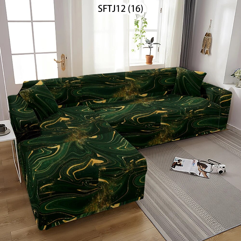 Marble Line Style Sofa Cover Abstract Geometric Decor Couch Covers for Living Room Furniture