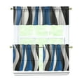 thumbnail image 1 of Marble Modern Geometric Flowers Abstract 3-Piece Kitchen Curtains Set Kitchen Curtains Sets with Valance for Windows Rod Pocket Machine Washable Kitchen Decor Decorations (54"x18"+2x27.5"x24"), 1 of 6