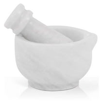Radicaln 3-inch Marble Mortar and Pestle Set – White Marble – Handmade Stone Grinder for Spices, Herbs & Garlic – Perfect Kitchen Tool & Gift Idea