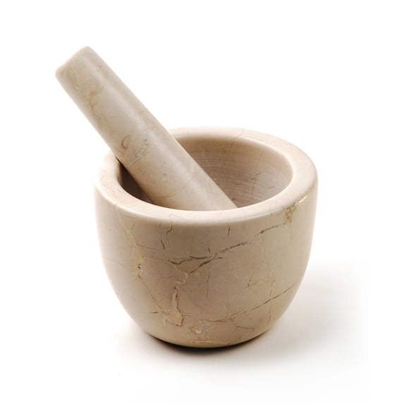 Marble Mortar and Pestle - Beige