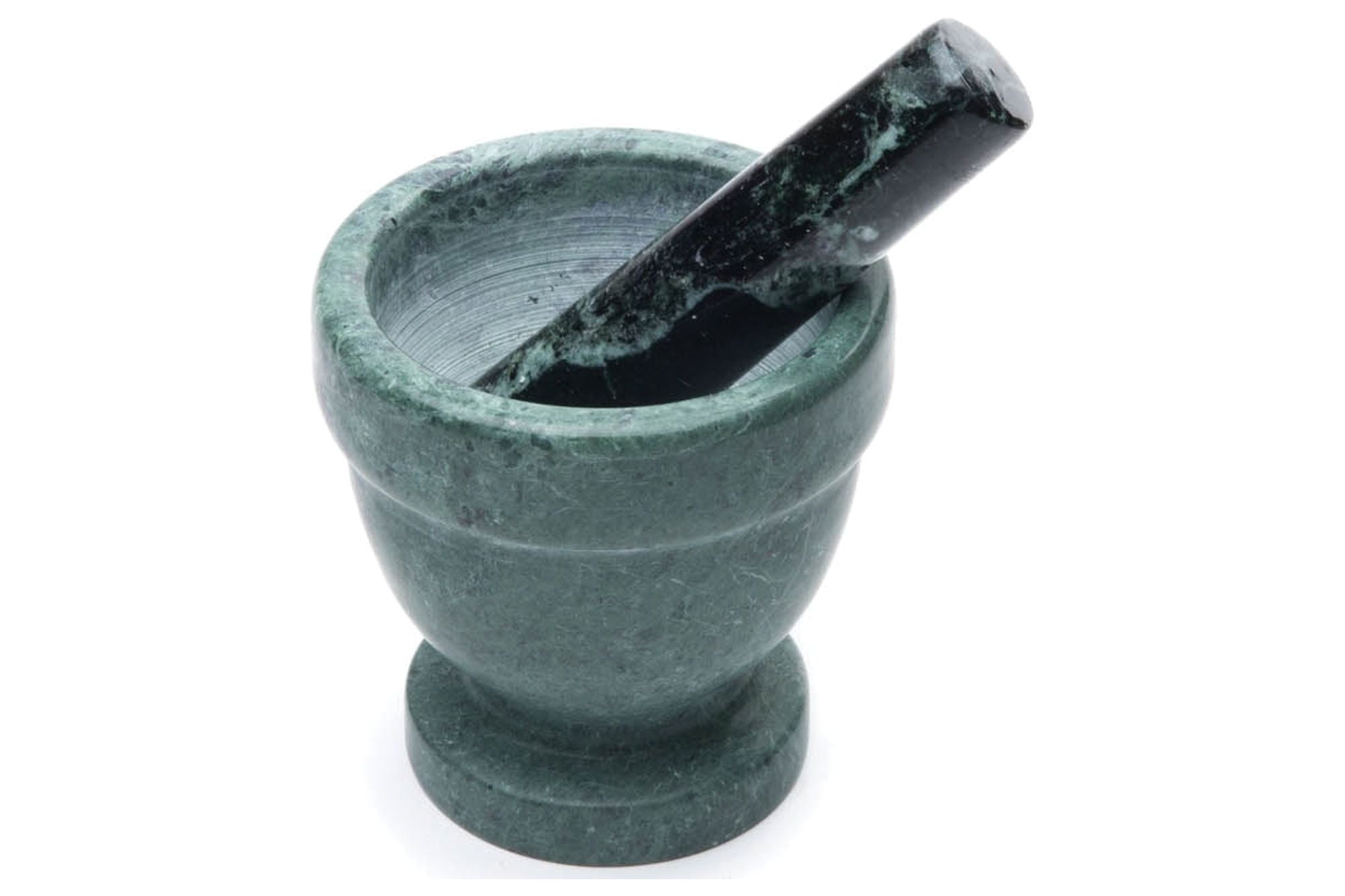 Green Marble 4-Inch Mortar and Pestle Set