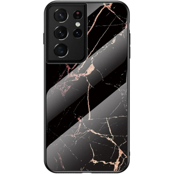 Marble Motif Stained Glass Phone Case for Samsung Galaxy A72 A52 A32 A22 A12 A42 A82 5G 4G, Light and Thin Gorgeous Back Cover, Feel Comfortable Protective Shell(Gold,A12 5G)