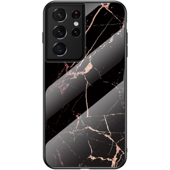 Marble Motif Stained Glass Phone Case for Samsung Galaxy Note 20 10 9 8 / Ultra/Pro, Light and Thin Gorgeous Back Cover, Feel Comfortable Protective Shell(Gold,Note 8)