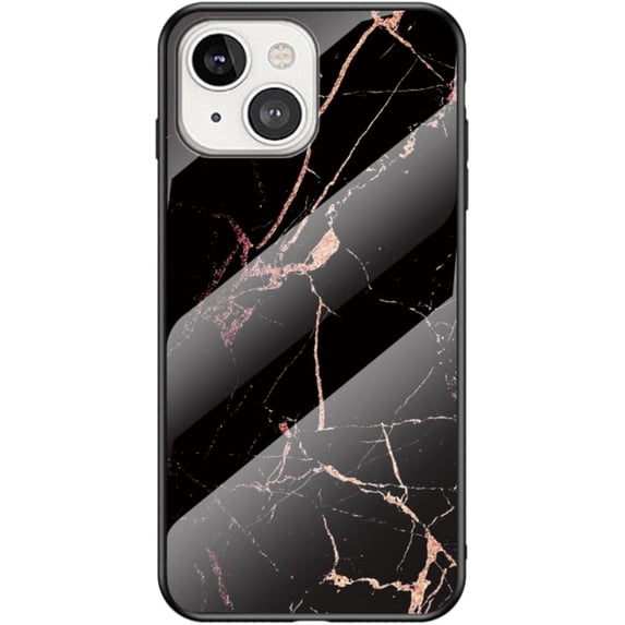 Marble Motif Stained Glass Phone Case for iPhone X XS XR SE 8 7 6 6S Plus Max, Light and Thin Gorgeous Back Cover, Feel Comfortable Protective Shell(Gold,X/XS)
