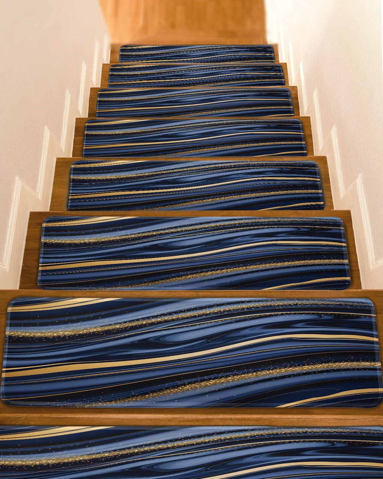 Marble Non-Slip Stair Treads for Wooden Steps, 15 Pack-8x30in Carpet ...