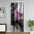 thumbnail image 1 of Marble Ombre Door Curtain For Doorway Privacy 42"W X 84"L,Abstract Stone Luxury Blackout Curtain,Pink Purple Black Modern Door Drape,Rustic Geometric Watercolors Closet Curtain, 1 of 5