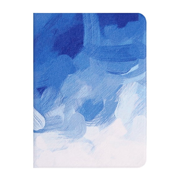Marble Pattern Case for Apple 11-inch iPad Pro (2021 2020 2018) Tablet - TECH CIRCLE Slim Thin Lightweight Case Protective Flip Smart Stand Cover (Blue White)