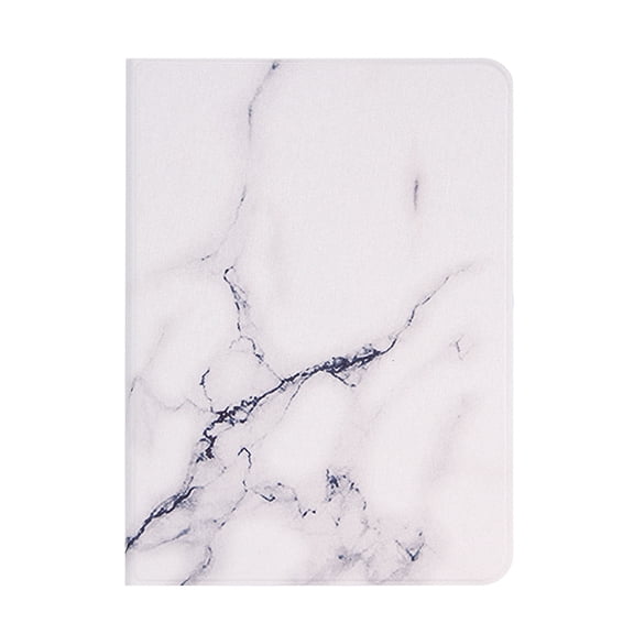 Marble Pattern Case for Apple 11-inch iPad Pro (2021 2020 2019) Tablet - TECH CIRCLE Slim Thin Lightweight Case Protective Flip Smart Stand Cover (White Marble)