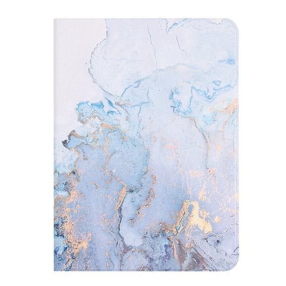 Marble Pattern Case for Apple 11-inch iPad Pro (2021 2020 2020) Tablet - TECH CIRCLE Slim Thin Lightweight Case Protective Flip Smart Stand Cover (Gold Blue Marble)
