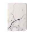 thumbnail image 1 of Marble Pattern Case for Apple iPad Mini (2021) (6th Generation) (8.3 Inch) Tablet - TECH CIRCLE Slim Thin Lightweight Case with (Adjustable Stand) Protective Flip Folio Cute Cover (White Marble), 1 of 7