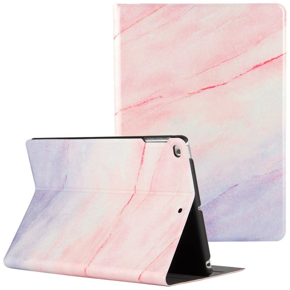 Marble Pattern Case for Apple iPad Mini 5 (2019) and iPad Mini 4 (2015) (7.9 Inch) Tablet - TECH CIRCLE Slim Thin Lightweight Case with (Adjustable Stand) Protective Flip Cover (Pink Blue Marble)