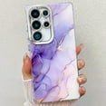 thumbnail image 1 of Marble Pattern Case for Samsung Galaxy S24 FE Sparkle Glitter Plating Camera Frame Design, Ultra Slim Shockproof Protective TPU Lightweight Cover Phone Case for Samsung Galaxy S24 FE, C, 1 of 9