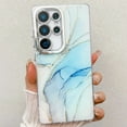 thumbnail image 1 of Marble Pattern Case for Samsung Galaxy S24 Sparkle Glitter Plating Camera Frame Design, Ultra Slim Shockproof Protective TPU Lightweight Cover Phone Case for Samsung Galaxy S24, E, 1 of 9