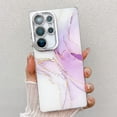 thumbnail image 1 of Marble Pattern Case for Samsung Galaxy S24 Ultra Sparkle Glitter Plating Camera Frame Design, Ultra Slim Shockproof Protective TPU Lightweight Cover Phone Case for Samsung Galaxy S24 Ultra, F, 1 of 9
